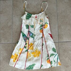 Tags Floral Sundress with Spaghetti Straps